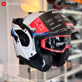 LS2 FF910 Advant II Triple White Blue Red