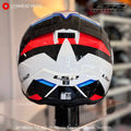 LS2 FF910 Advant II Triple White Blue Red