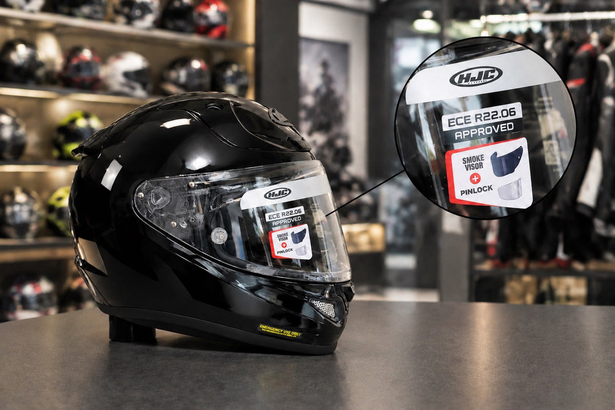Singapore motorcycle helmet rules in 2026: ECE R22.06, SS9 and labels explained