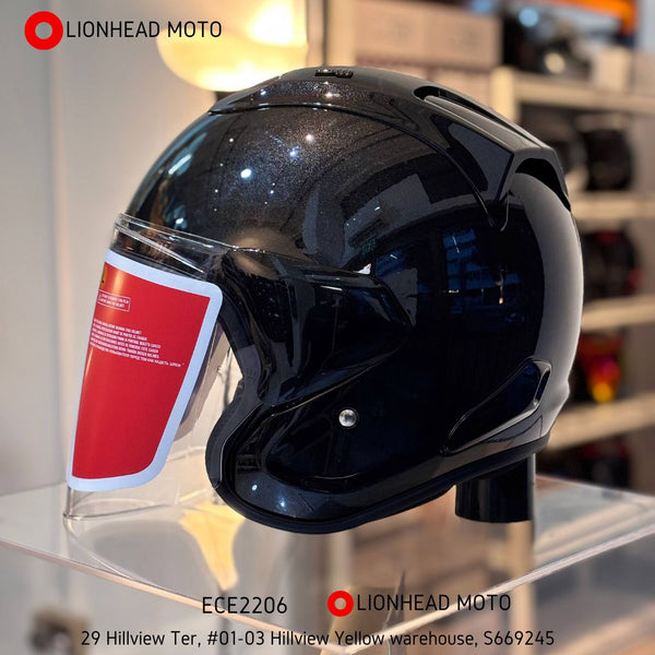 buy motorcycle helmet online singapore McHal Apollo Full Face Kikstart resistant coating Lionhead Moto | Motorcycle Helmets