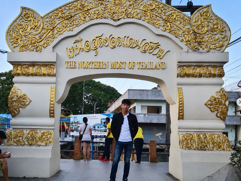 Jian Hao at the northernmost point of Thailand