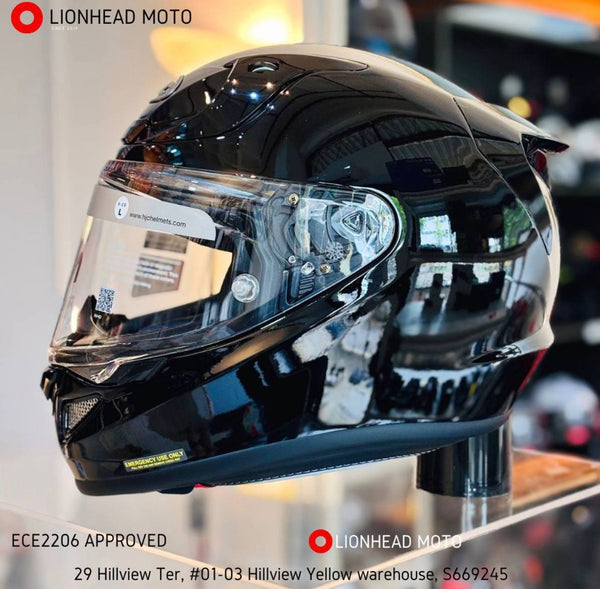 HJC RPHA 12 Black - Lionhead Moto, ECE 22.06 approved