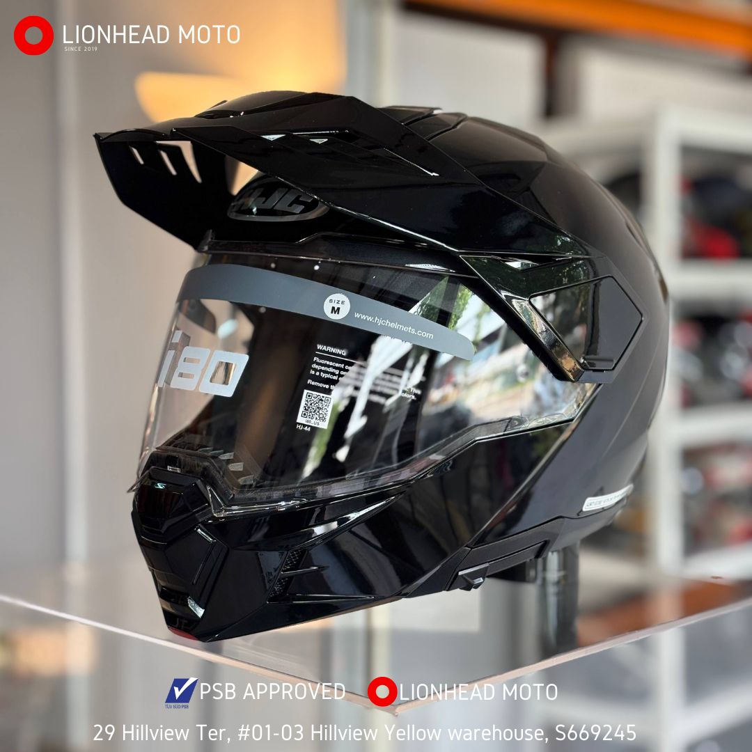 HJC i80 Gloss Black Modular Helmet – LionHead Moto