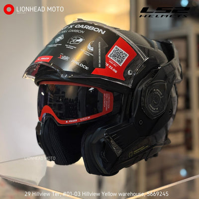 LS2 Advant X Carbon Gloss Carbon