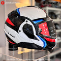LS2 FF910 Advant II Triple White Blue Red