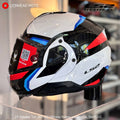 LS2 FF910 Advant II Triple White Blue Red