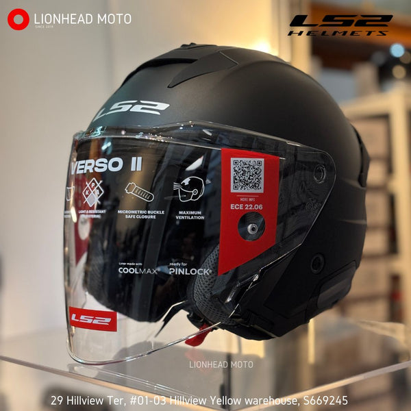 LS2 OF618 Verso 2 Matte Black