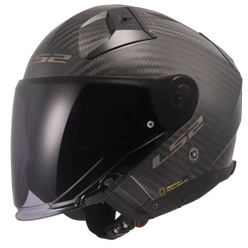 LS2 Infinity II Carbon Matte front